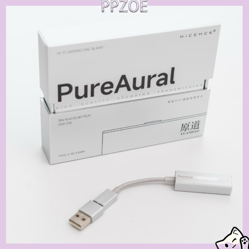 Portable Dac Dongle Usb C - NICEHCK PureAural – przenośny wzmacniacz słuchawkowy
