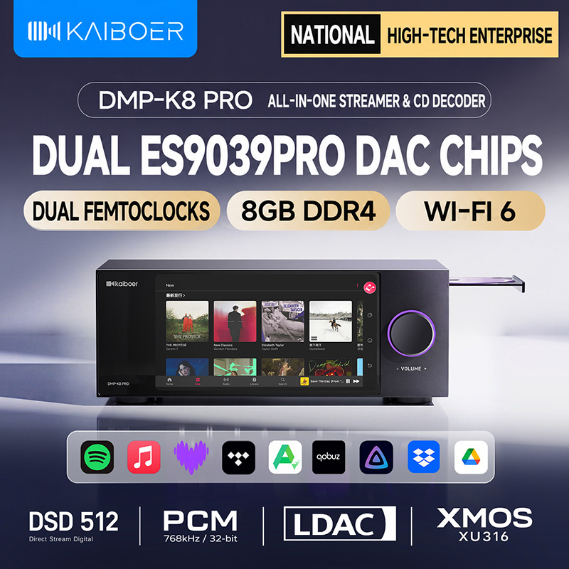Dac Streamer Network Player - Kaiboer DMP-K8PRO – wysokiej jakości odtwarzacz