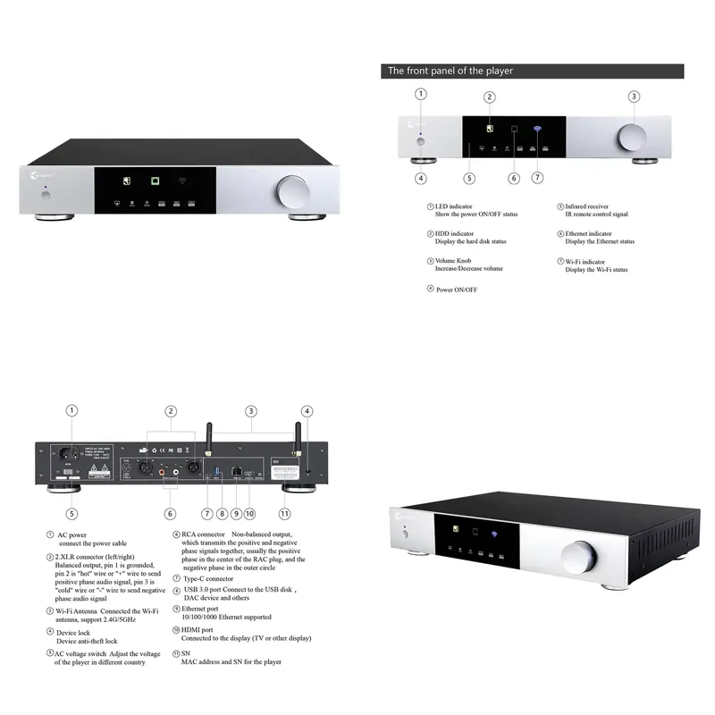 Dac Streamer Network Player - Wysokiej klasy kompletne rozwiązanie audio: cyfrowy