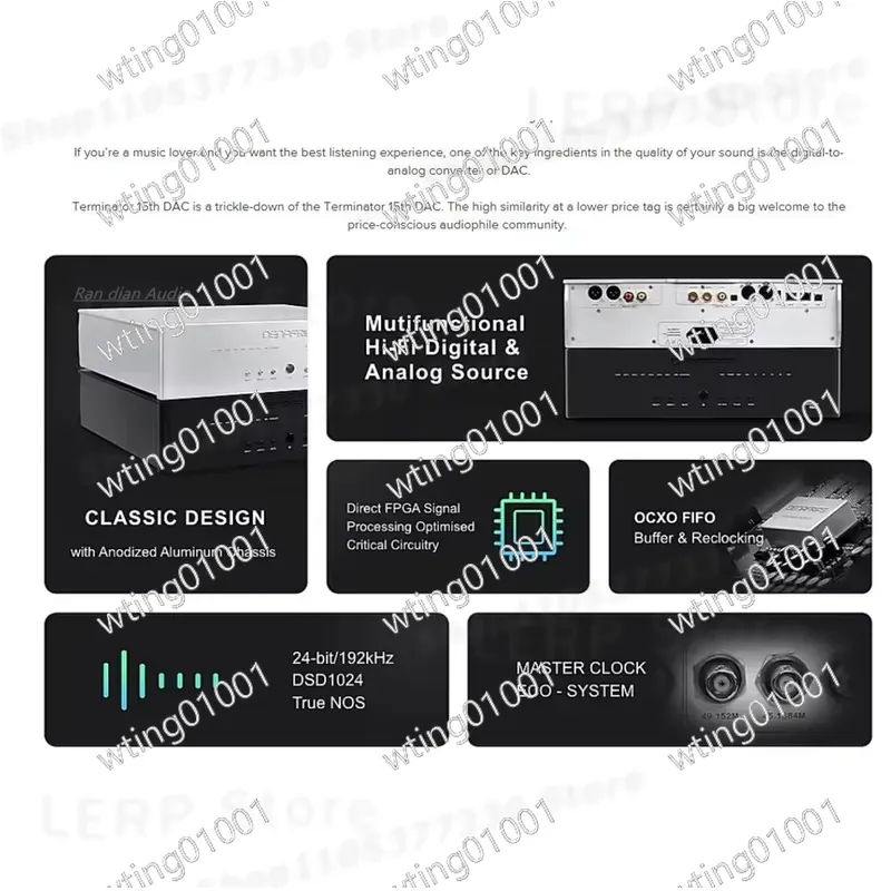 R2R Dac Balanced Xlr - dla DENAFRIPS TERMINATOR 15TH R2R DAC