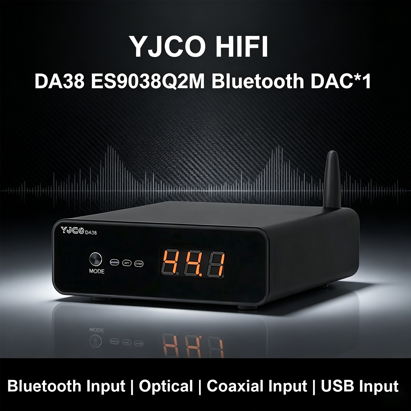 Dac Usb Coaxial Optical Bluetooth - YJCO HiFi ES9038Q2M – odbiornik DAC