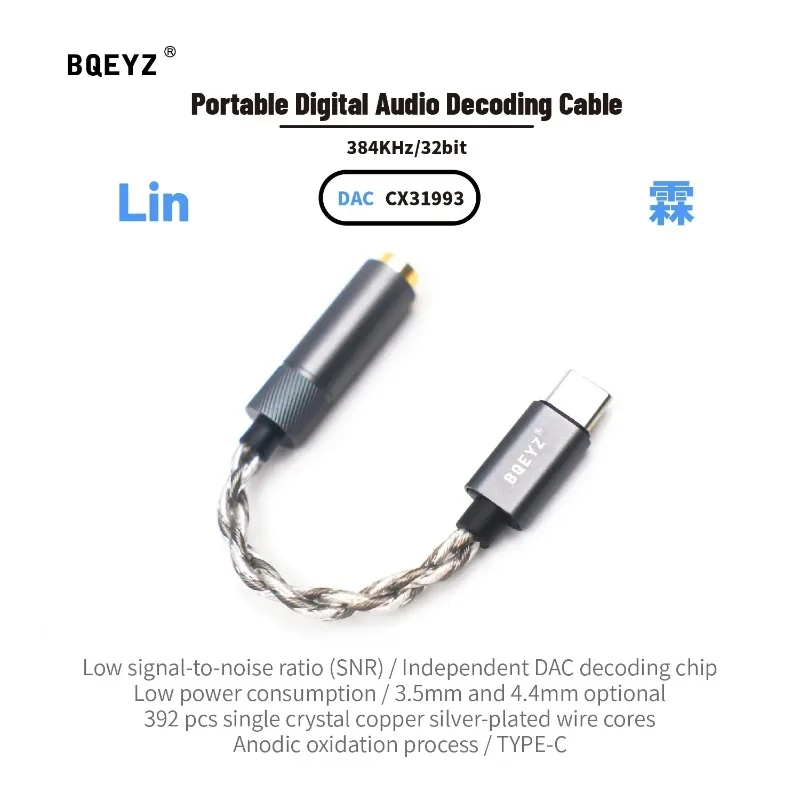 BQEYZ LIN Adapter do słuchawek – Portable Dac Dongle Usb C recenzja i cena