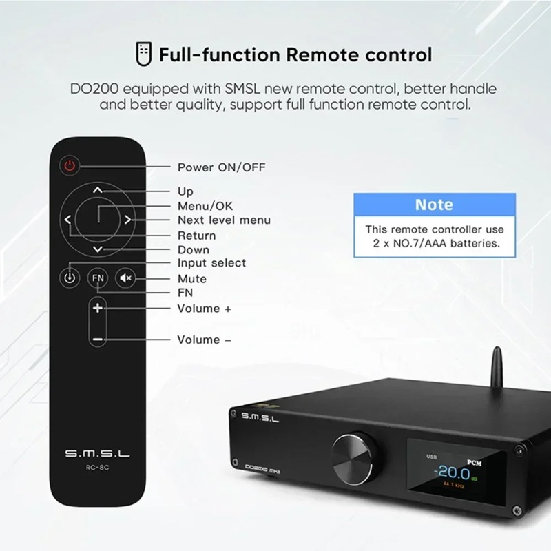 SMSL DO200 MKII Bluetooth 5.0  – Dac Usb Coaxial Optical Bluetooth recenzja i cena