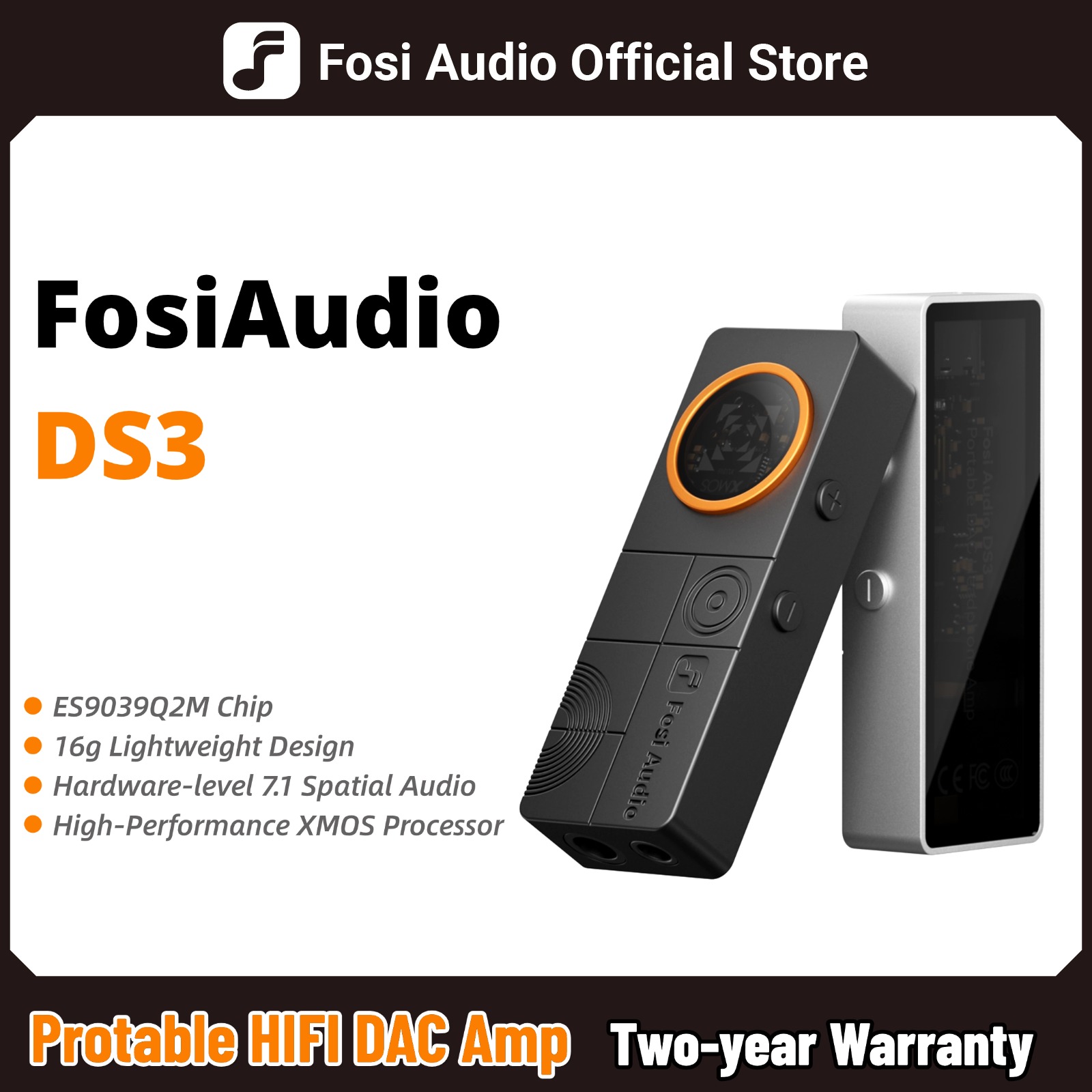 Fosi Audio  DAC Amp Przenośny  – Dual Ess9038 Dac recenzja i cena