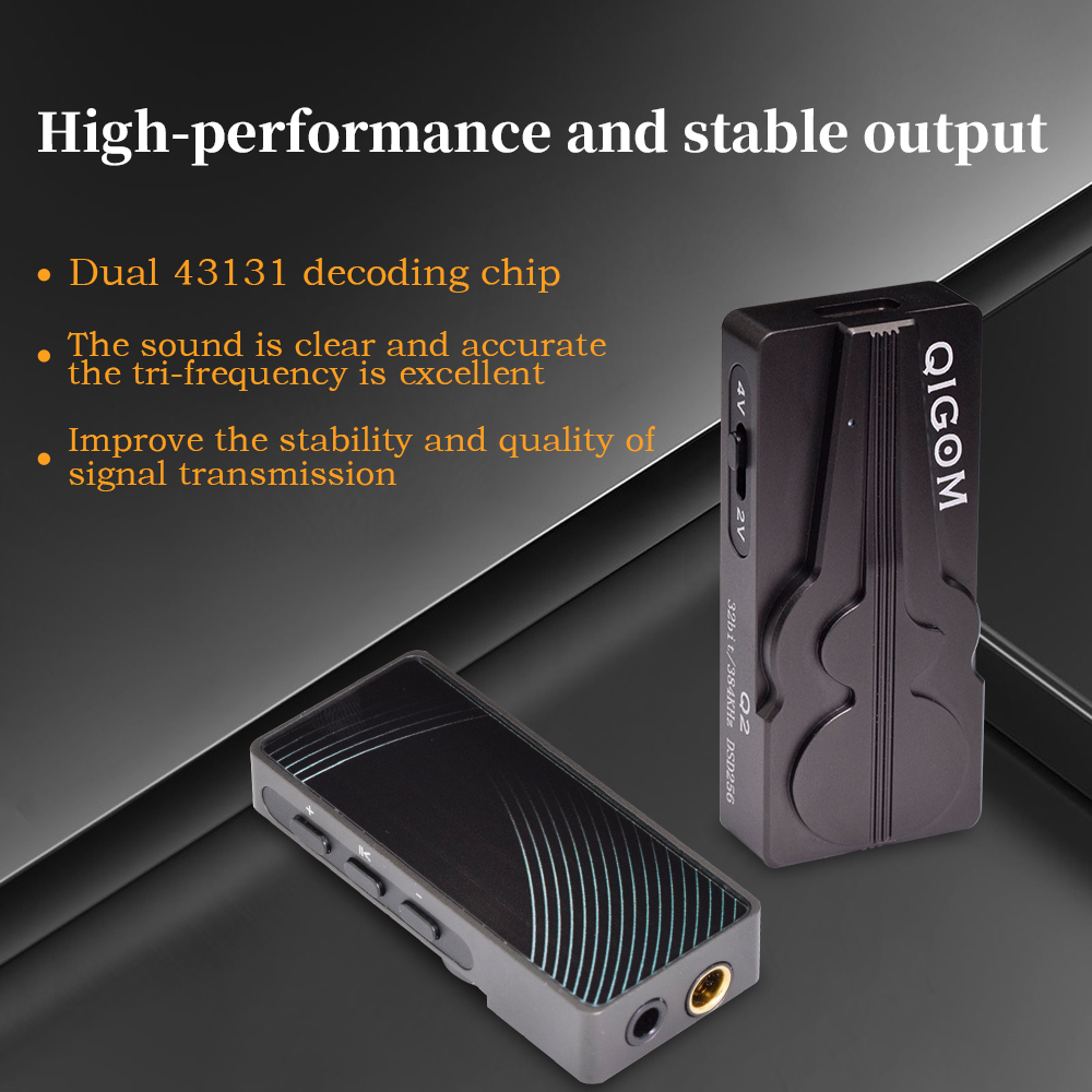 QIGOM Q2 USB C DAC Wzmacniacz  – Dac With Headphone Amp Balanced recenzja i cena