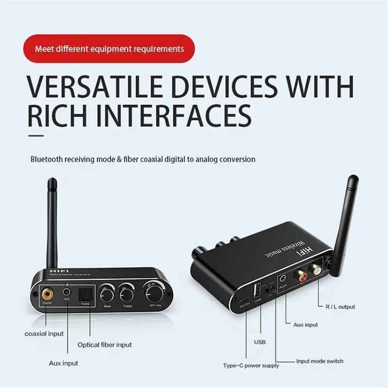 Odbiornik audio DAC Bluetooth  – Dac Usb Coaxial Optical Bluetooth recenzja i cena