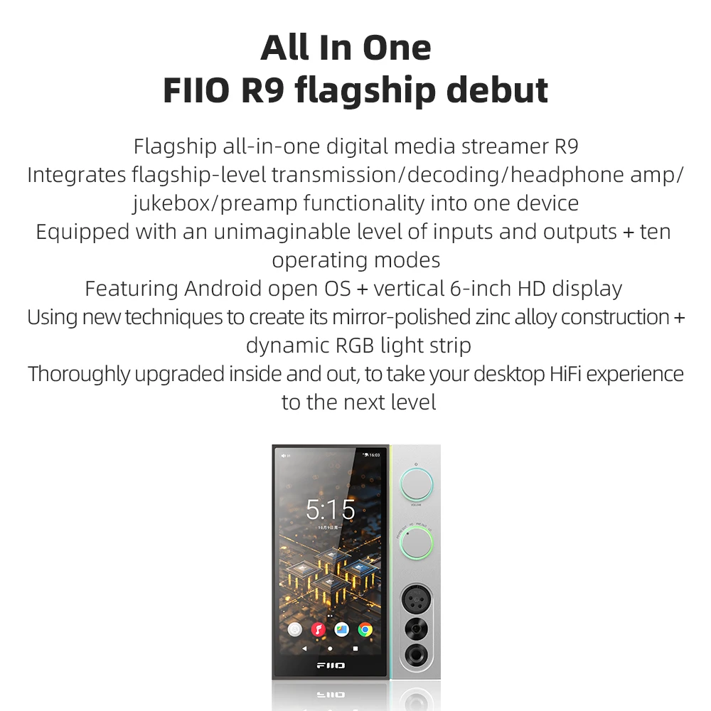 FiiO R9 Android Media Streamer – Dac Streamer Network Player recenzja i cena