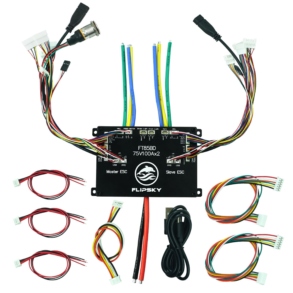 FLIPSKY FT85BD Dual ESC 84V 20 – Dual Ess9038 Dac recenzja i cena