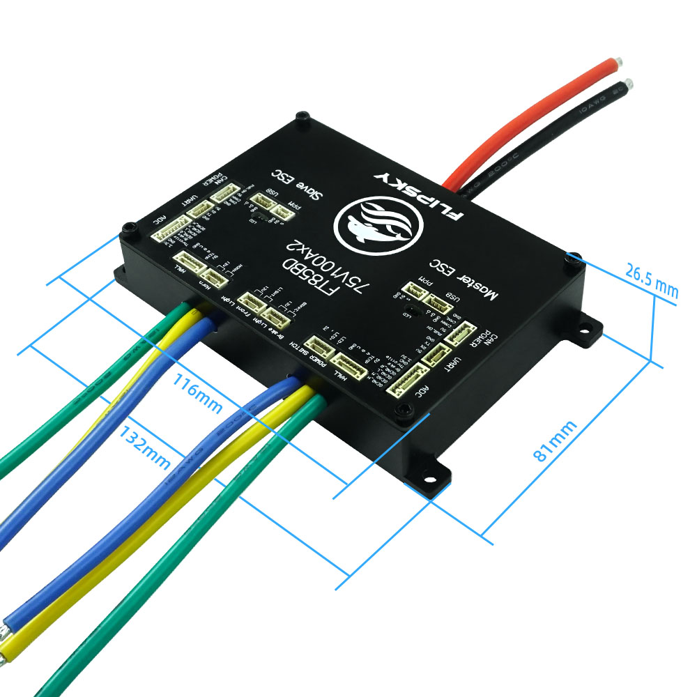 FLIPSKY FT85BD Dual ESC 84V 20 – Dual Ess9038 Dac recenzja i cena