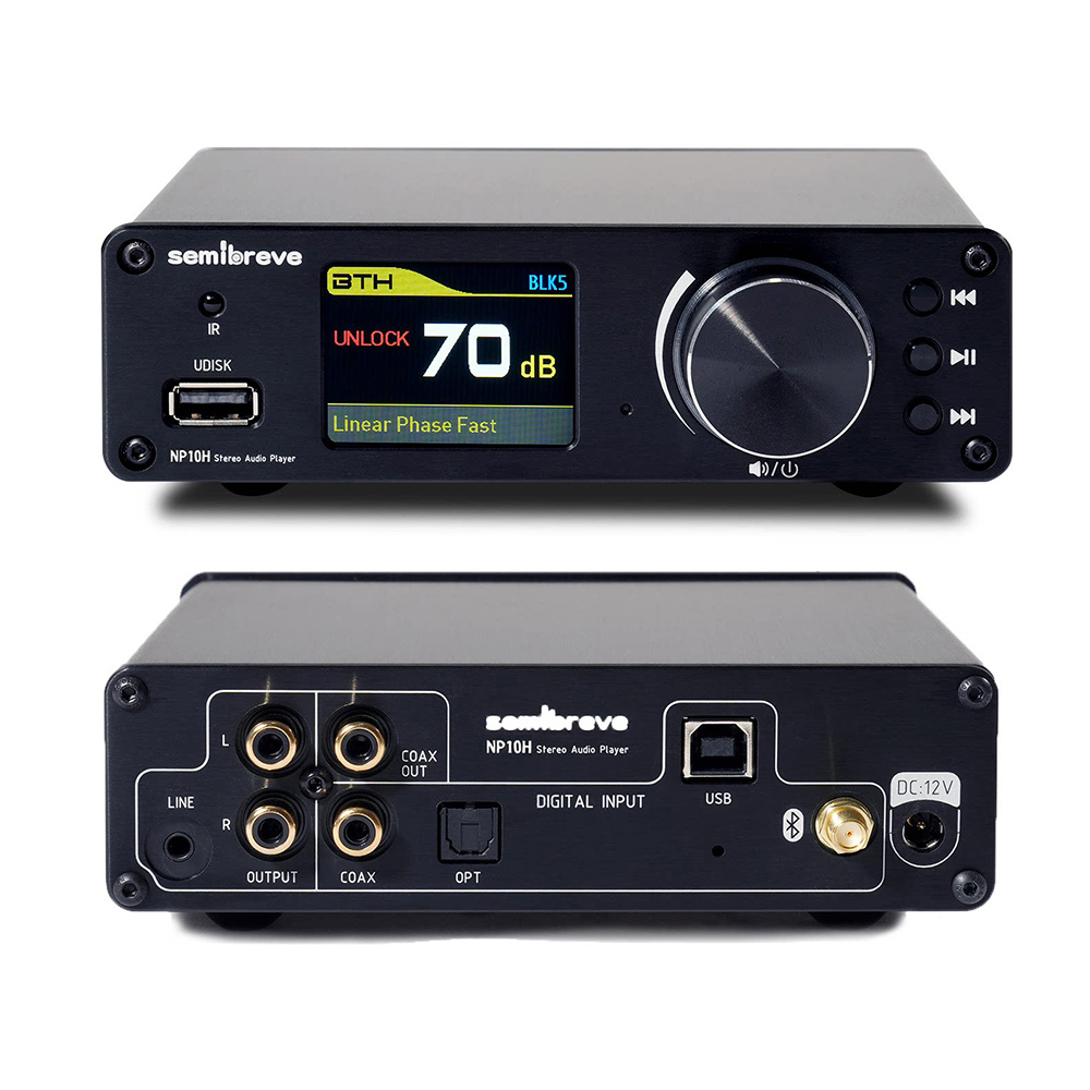 NP10H – cyfrowy odtwarzacz aud – Dac Usb Coaxial Optical Bluetooth recenzja i cena