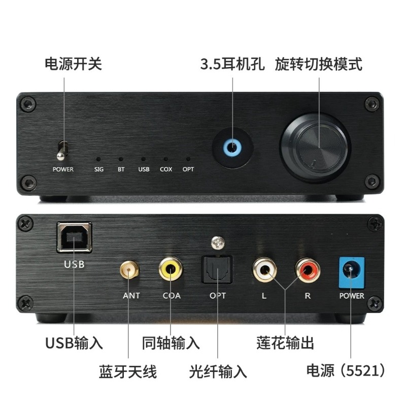 Podwójny DAC Bluetooth 5.4 Kar – Dac Usb Coaxial Optical Bluetooth recenzja i cena