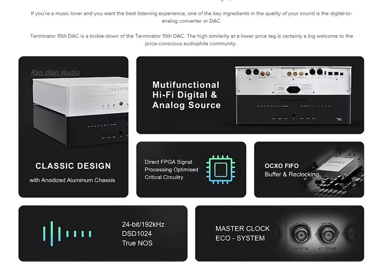 DENAFRIPS Hi-end TERMINATOR 15 – R2R Dac Balanced Xlr recenzja i cena