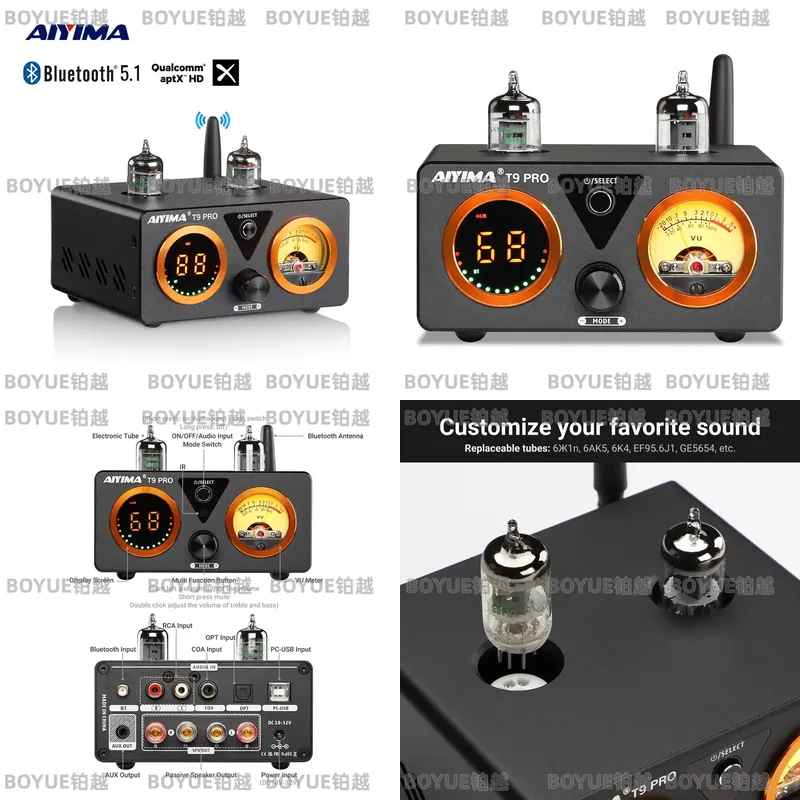 Wzmacniacz lampowy AIYIMA T9 P – Dac Usb Coaxial Optical Bluetooth recenzja i cena