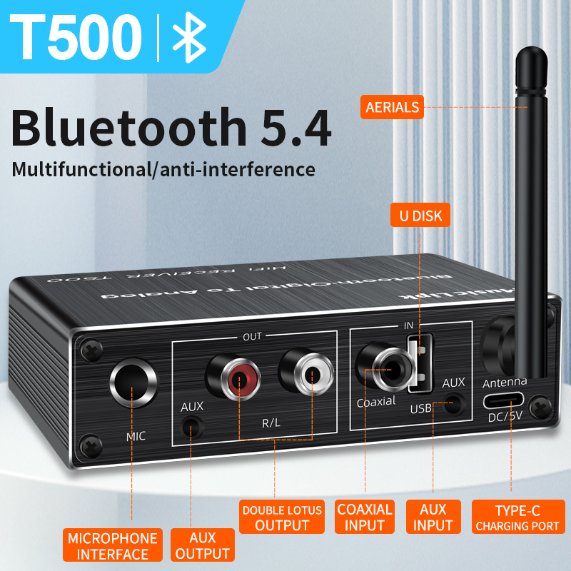 Odbiornik audio Bluetooth 5.4  – Dac Usb Coaxial Optical Bluetooth recenzja i cena