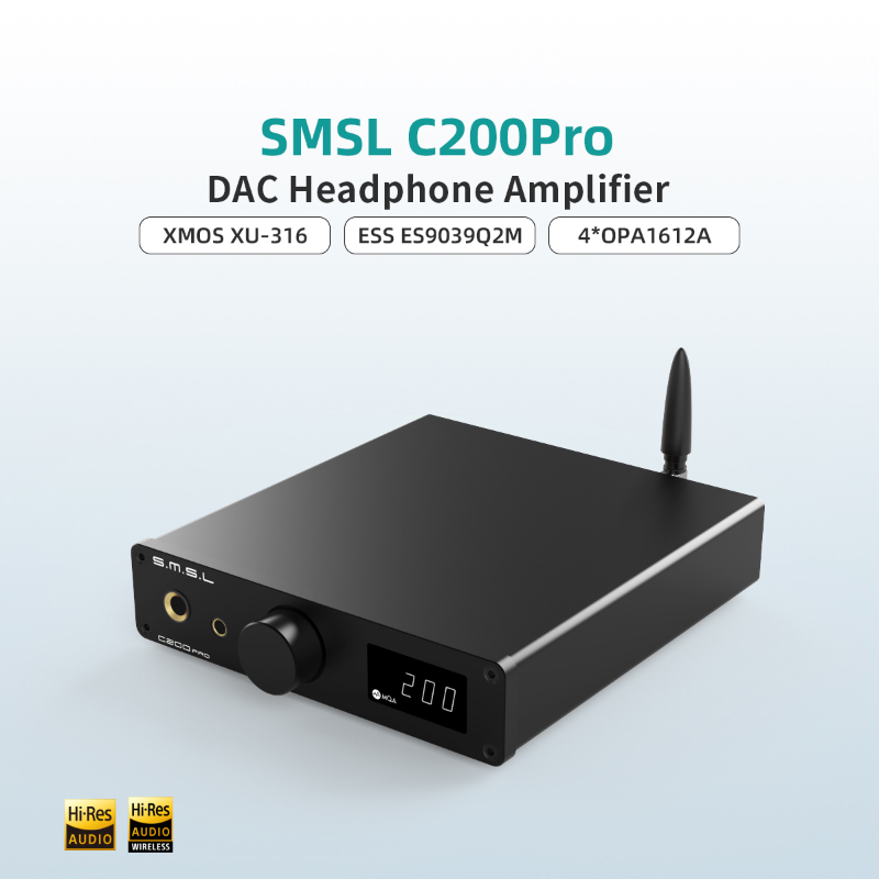 SMSL C200 PRO MQA LDAC DSD512  – Dac With Headphone Amp Balanced recenzja i cena
