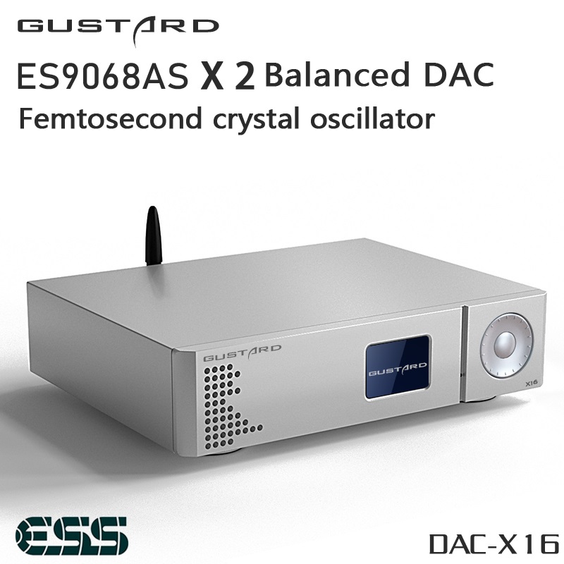 GUSTARD DAC X16 Dual ES9068AS  – Dac Usb Coaxial Optical Bluetooth recenzja i cena