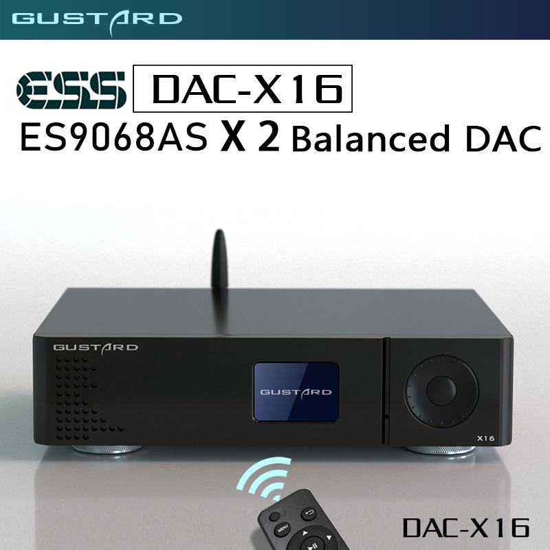 GUSTARD DAC X16 Dual ES9068AS  – Dac Usb Coaxial Optical Bluetooth recenzja i cena