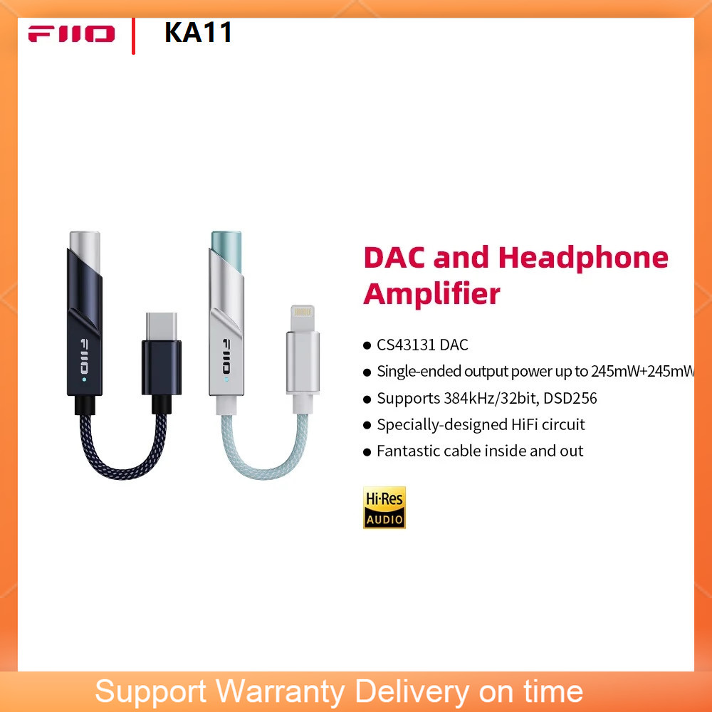 FiiO JadeAudio KA11 USB DAC AM – Portable Dac Dongle Usb C recenzja i cena