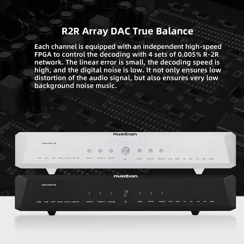 MUSZYZYNA Aquarius R2R Array D – R2R Dac Balanced Xlr recenzja i cena