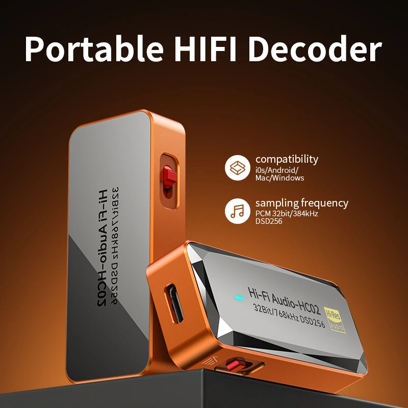 Adapter audio HC03 Type C na 3 – Portable Dac Dongle Usb C recenzja i cena