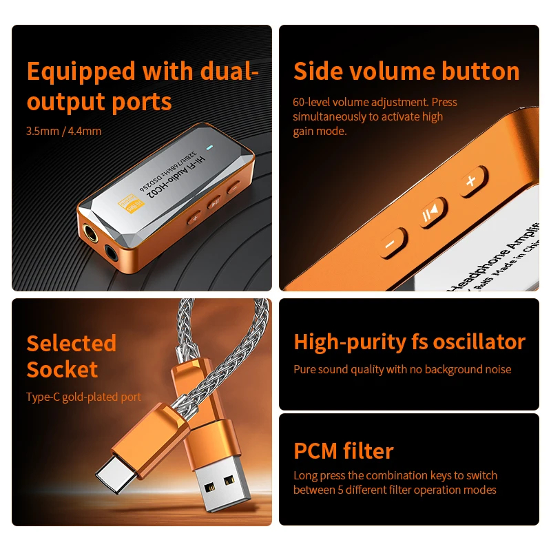 Adapter audio HC03 Type C na 3 – Portable Dac Dongle Usb C recenzja i cena